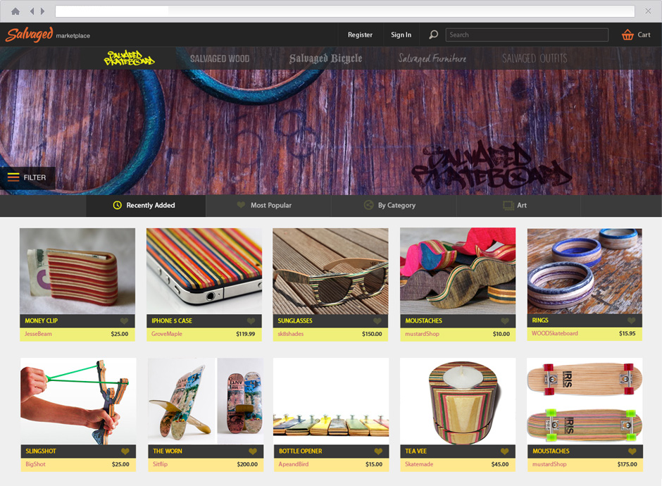 Salvaged Skateboard Shop